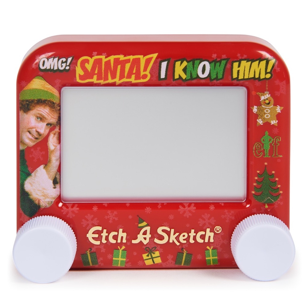 Elf Pocket Etch A Sketch nwt Red Pocket Drawing Toy
